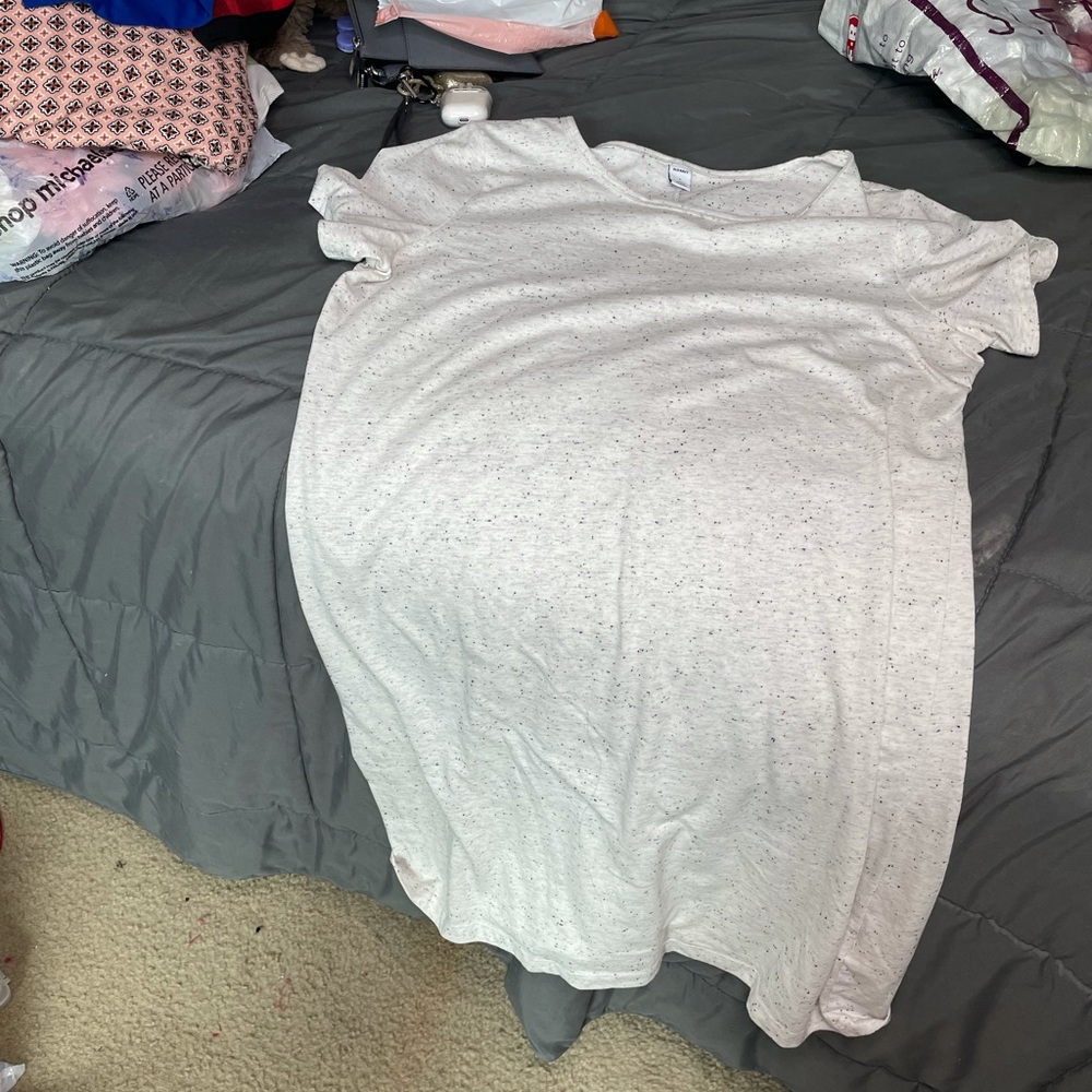 White dress with black spots